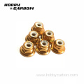 Hex knurled flange nut